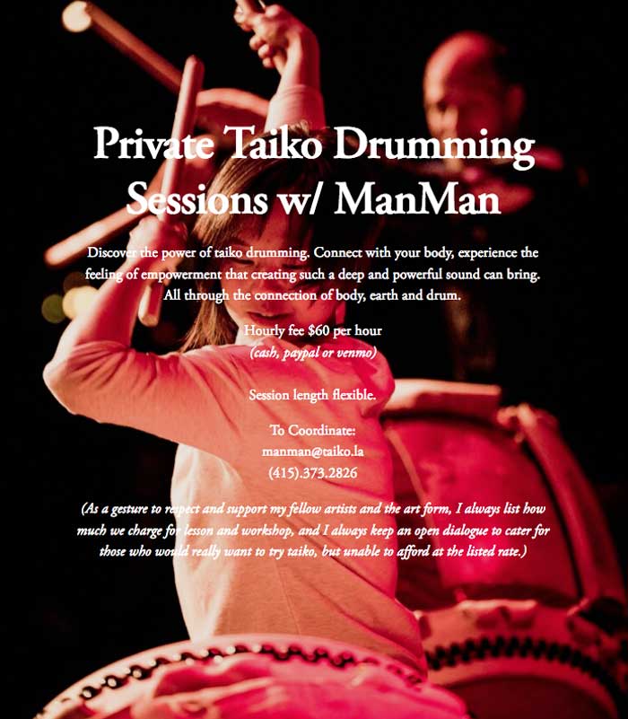 (Cancelled) Super Bloom - Private Taiko Drumming Sessions 1 superbloom MMM